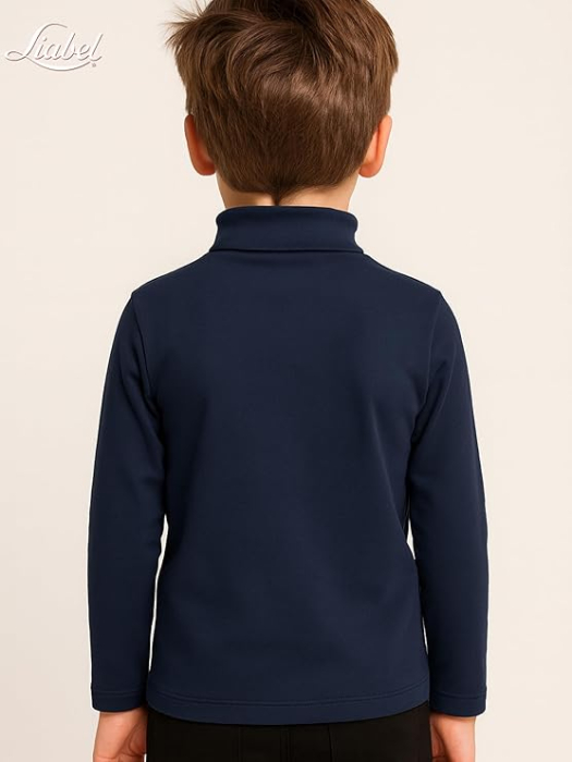 Bluza pe corp pentru copii, cu maneci lungi, albastru 10 ani [2]