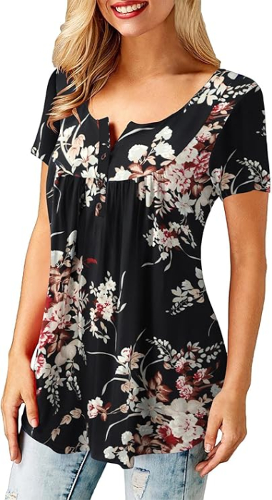 Bluza lejera pentru femei, subtire, respirabila, maneci scurte, XL [2]