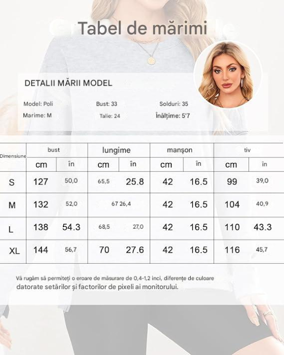 Bluza lejera pentru femei, pulover respirabil, gri S [7]