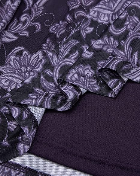 Bluza lejera pentru femei, subtire, respirabila, maneci scurte, violet M [4]