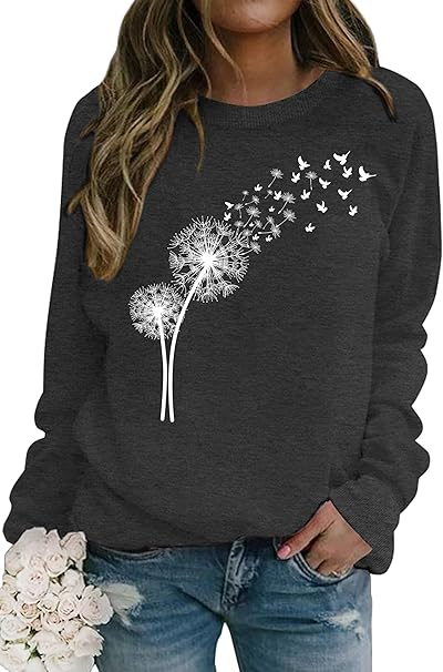 Bluza lejera pentru femei, pulover cu maneci lungi, gri XL [1]