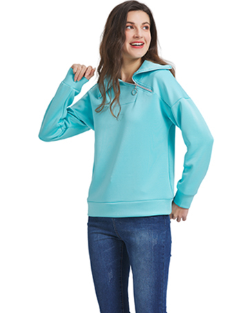 Bluza lejera pentru femei, top cu maneci lungi, albastru deschis 3XL [2]