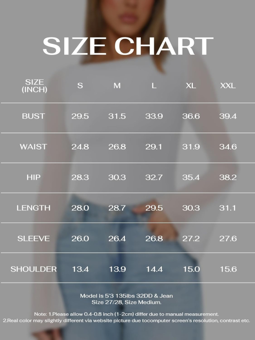 Bluza pe corp, body cu mânecă lungă pentru femei, Alb 2XL [6]