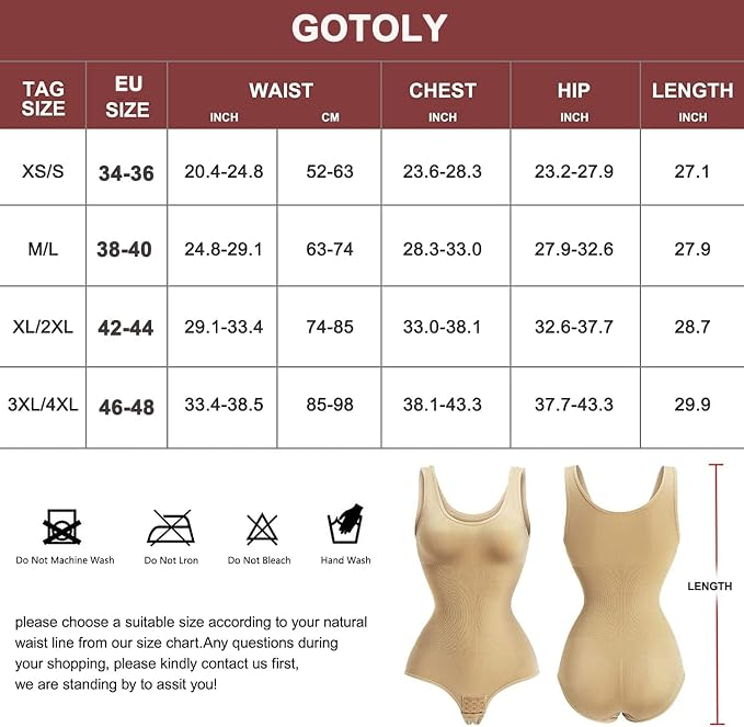 Body Modelator Damă Gotoly, Compresie Ușoară, Talie și Coapse, Efect Push-Up, XS-S [5]
