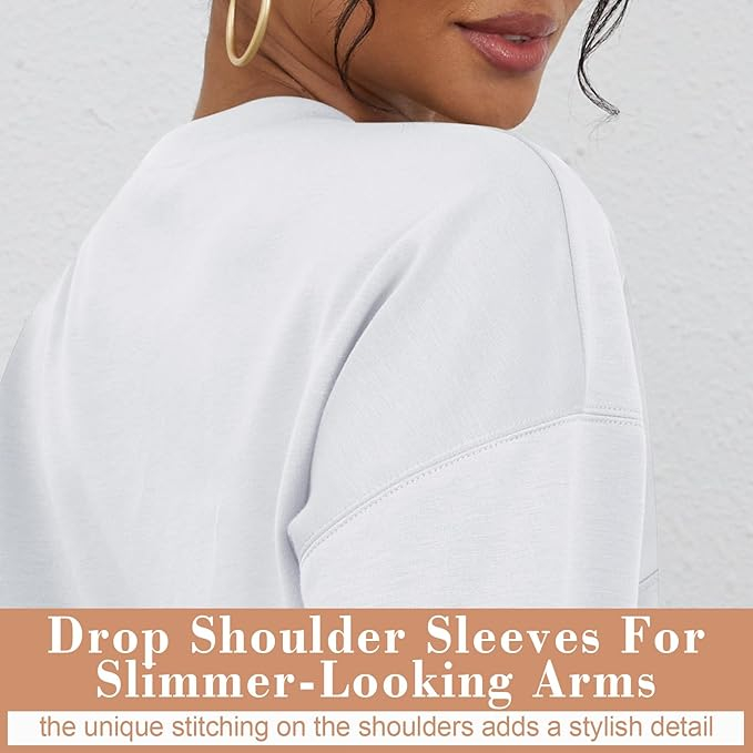 Bluza sport, cu maneca lunga, tivuri elastice, alba M [4]