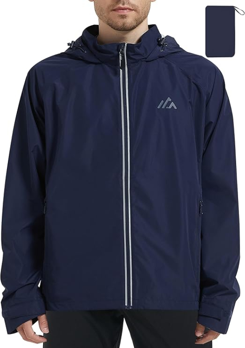 Bluza sport impermeabila pentru barbati, culoare albastru XL [1]