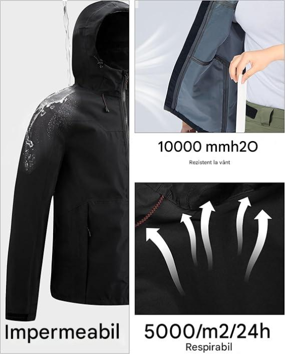 Bluza sport impermeabila pentru barbati, culoare galben S [5]