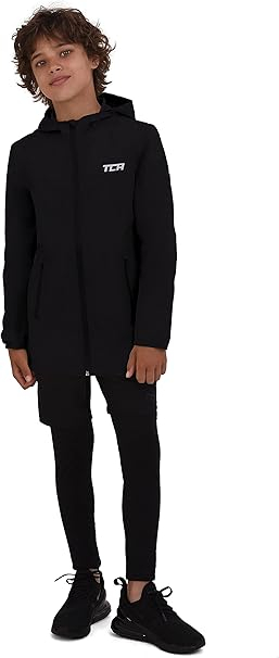 Bluza sport impermeabila pentru baieti, pentru alergare, neagra 8-10 ani [5]