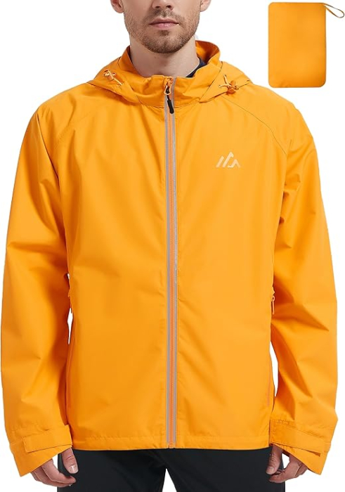 Bluza sport impermeabila pentru barbati, culoare portocaliu reflectorizant L [1]