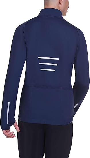 Bluza albastra sport respirabila pentru barbati, cu buzunare cu fermoare L [2]