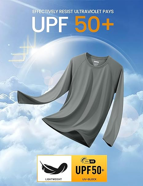 Bluza sport respirabila pentru barbati, pe corp, protectie UV, gri inchis 3XL [3]