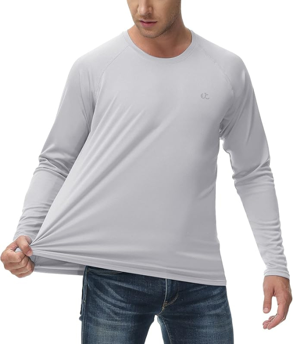 Bluza sport respirabila pentru barbati, pe corp, protectie UV, buzunar, M [5]