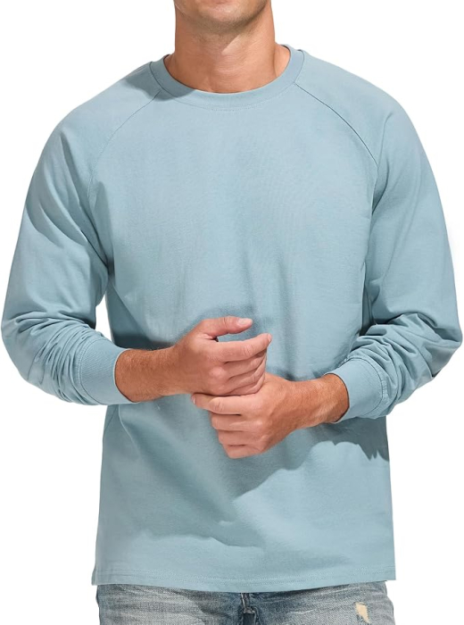 Bluza termica lejera pentru barbati, cu maneci lungi, albastru S [3]