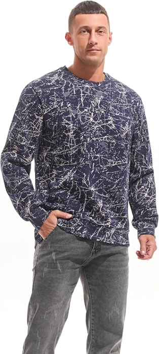 Bluza termica lejera pentru barbati, cu maneci lungi, pulover gri S [3]