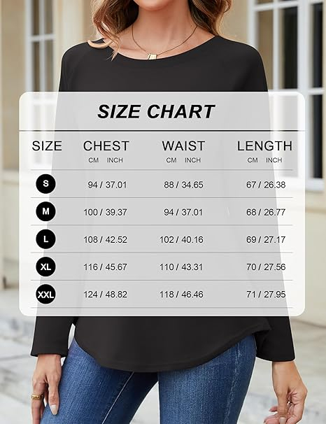 Bluza lejera, cu maneci lungi, pulover pentru femei, negru M [7]