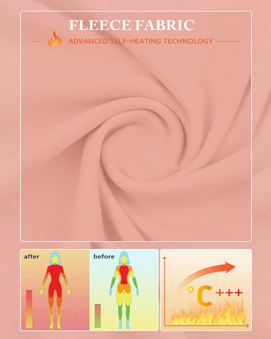 Bluza termica, pe corp, fara maneci , Roz L [3]