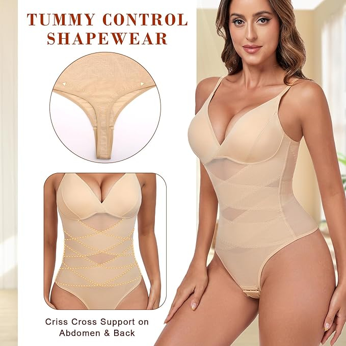 Body modelator corporal pentru femei, crem , 2XL [3]