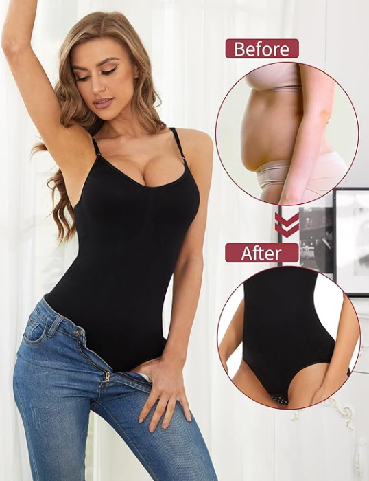 Body modelator corporal pentru femei, Negru , 2XL [4]