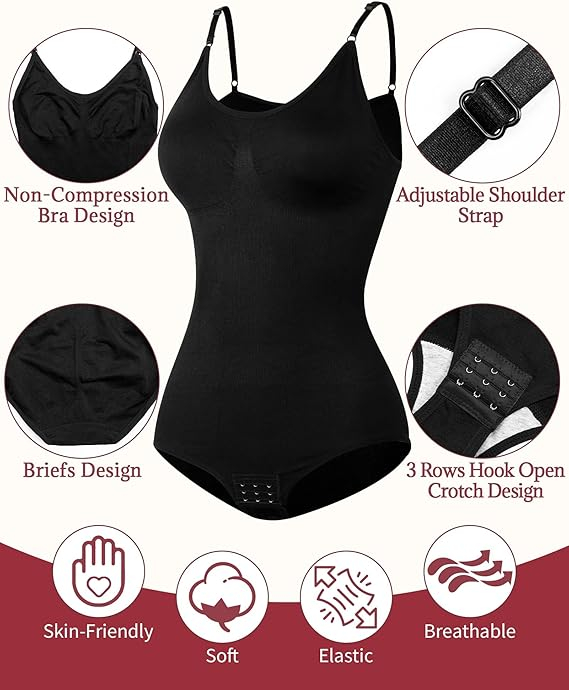 Body modelator corporal pentru femei, Negru , 2XL [3]