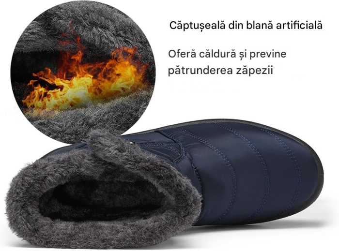 Ghete de iarna imblanite pentru femei, impermeabile, usoare, albastre 38 [3]