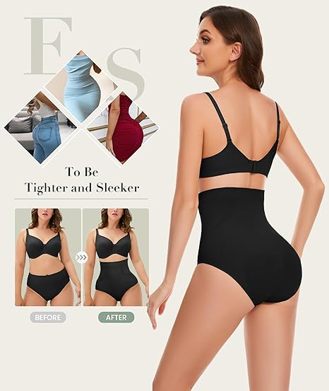 Boxeri modelatori cu talie înaltă pentru femei – Control al abdomenului, S [3]