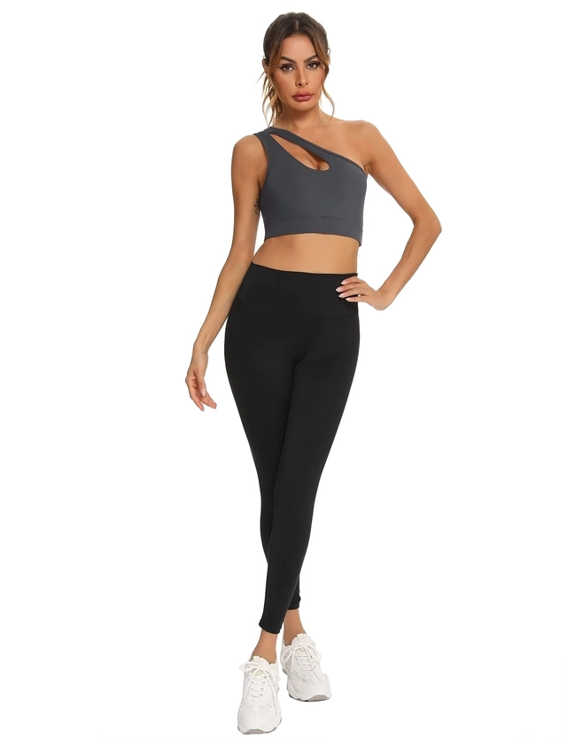 Bustiera sport, sutien elastic asimetric fara armatura, M [5]