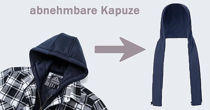 Camasa captusita, tip jacheta, in carouri, cu fermoar si buzunare cu capse, Negru-alb S [4]