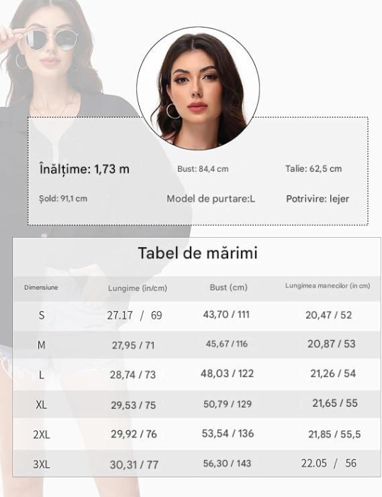 Cămașă roz cu nasturi si mânecă lungă pentru femei, 2XL [6]