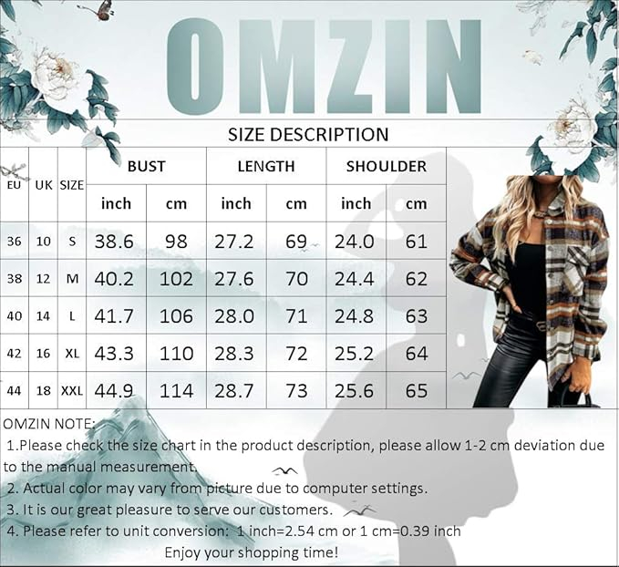 Cămașă in carouri cu roz, larga, cu mânecă lungă pentru femei, M [2]