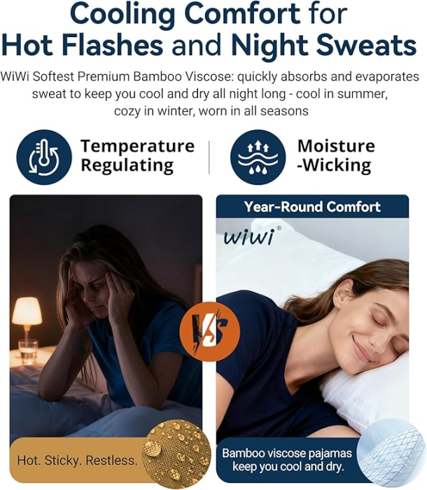 Camasa lejera de somn pentru femei, din material moale, albastru S [5]