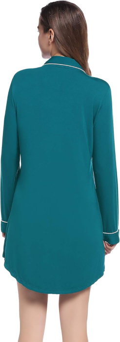 Camasa lejera de somn pentru femei, din material moale 2XL [4]