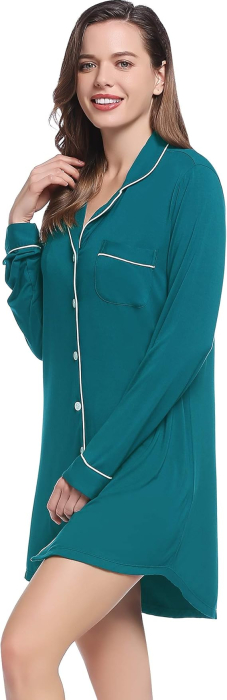 Camasa lejera de somn pentru femei, din material moale 2XL [2]