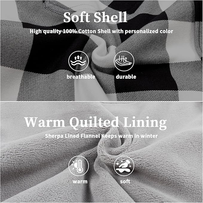 Camasa gri captusita, tip jacheta, in carouri, cu fermoar si buzunare cu capse, 2XL [7]