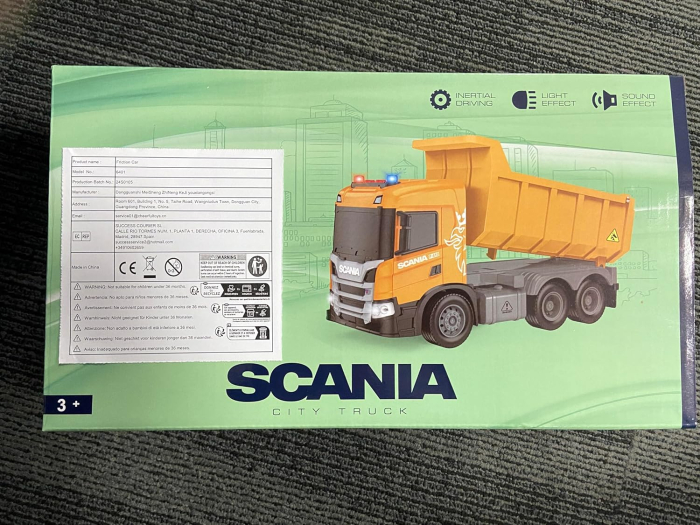Excavator in miniatura cu lumini si sunete, scara 1:64 [7]