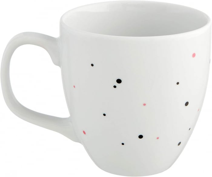 Cana ceramica alba de 9.5 cm, capacitate 450 ml [2]