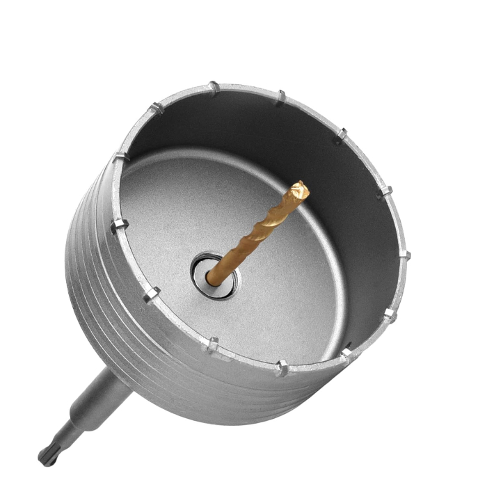 Carota pentru beton 120 mm, cu extensie SDS plus de 220 mm și burghiu central 8x110 mm [6]