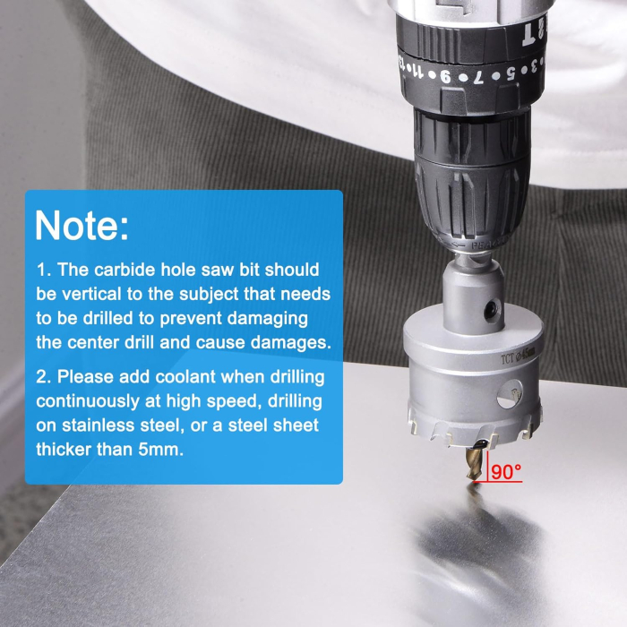 Carota pentru otel, plastic, fier, cupru, alamă 190 cm, tijă triunghiulară și două burghie [7]