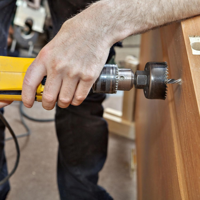 Carota pentru otel, plastic, fier, cupru, alamă 190 cm, tijă triunghiulară și două burghie [8]