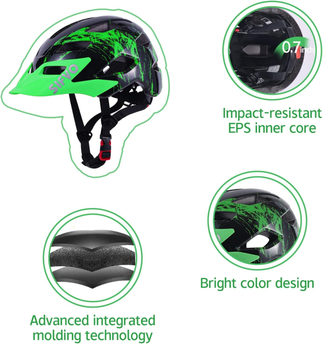 Casca de bicicletă pentru copii reglabilă, marime 50-57 cm [3]