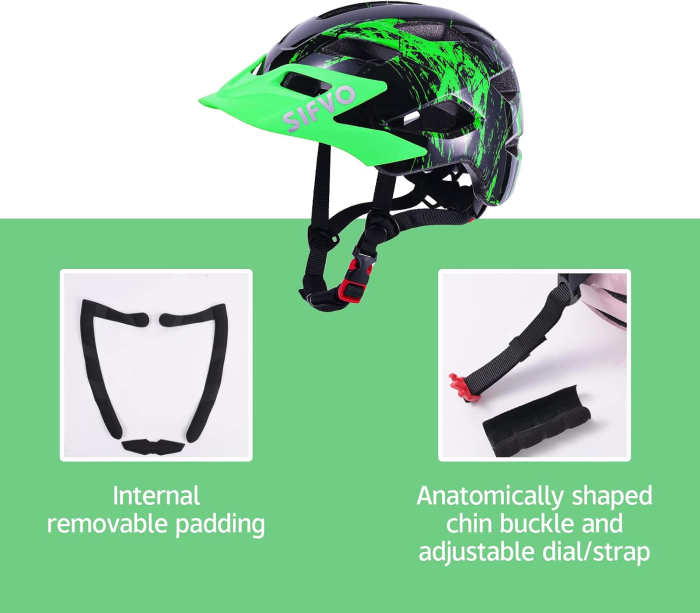 Casca de bicicletă pentru copii reglabilă, marime 50-57 cm [4]