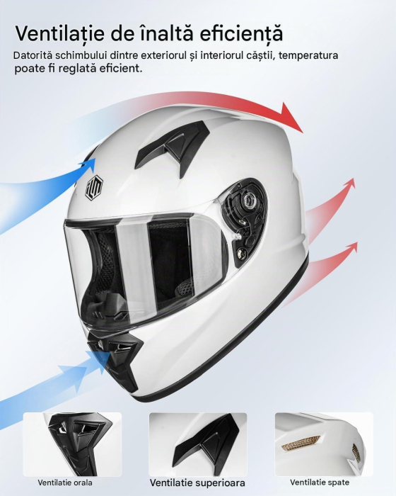 Cască Moto Integrală Copii ILM MF521, cu Vizieră, ECE 22.06, marimea L [4]