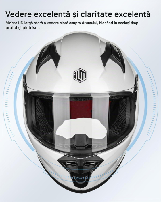 Cască Moto Integrală Copii ILM MF521, cu Vizieră, ECE 22.06, marimea L [5]