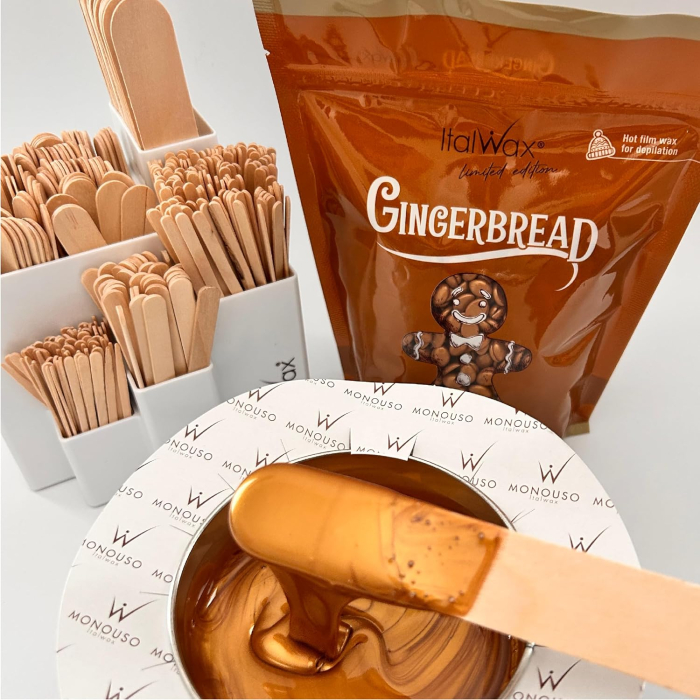 Ceară Epilatoare Hard Wax, Pentru Piele Sensibilă, Fără Benzi, Temperatură Redusă de Topire, Aromă Biscuit cu Ghimbir, 500 grame [5]