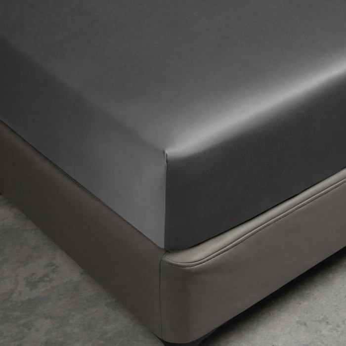 Cearsaf de pat gri, cu fermoar, 180x200 cm + inaltimea bazei 25-30 cm [4]