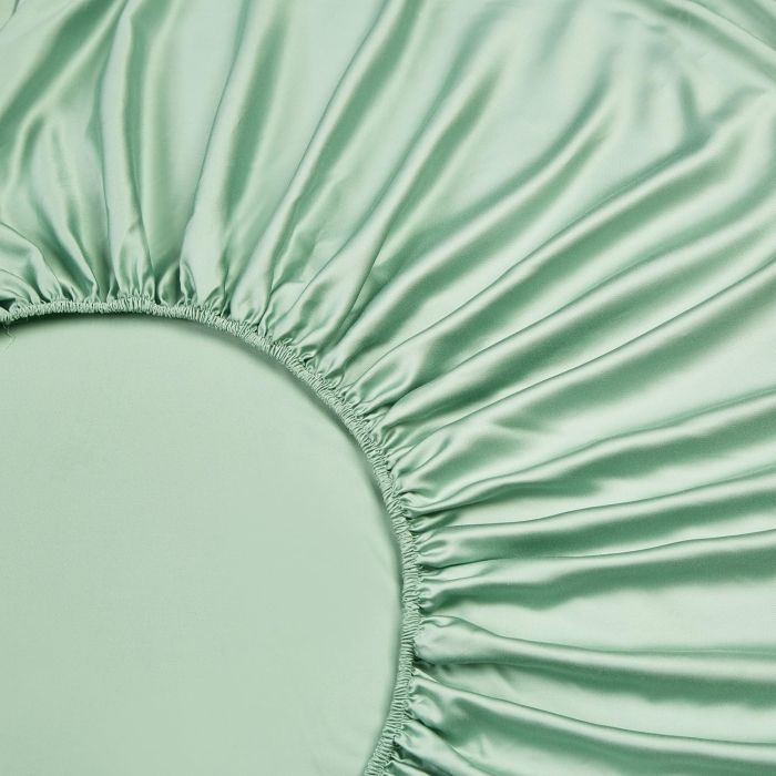 Cearsaf de pat verde, cu fermoar, 140x200 cm + inaltimea bazei 25-30 cm [7]