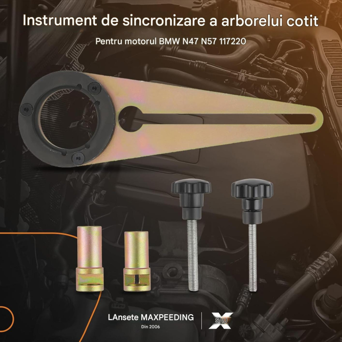 Kit Blocare Arbore Cotit maXpeedingrods BMW N47/N57, 117220/223, Scule Distribuție [2]