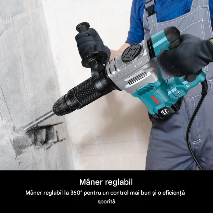 Ciocan Demolator 0845MB, 1300W, 20J, SDS-MAX, 5,8 kg, Mâner 360°, 2 Dălți [5]