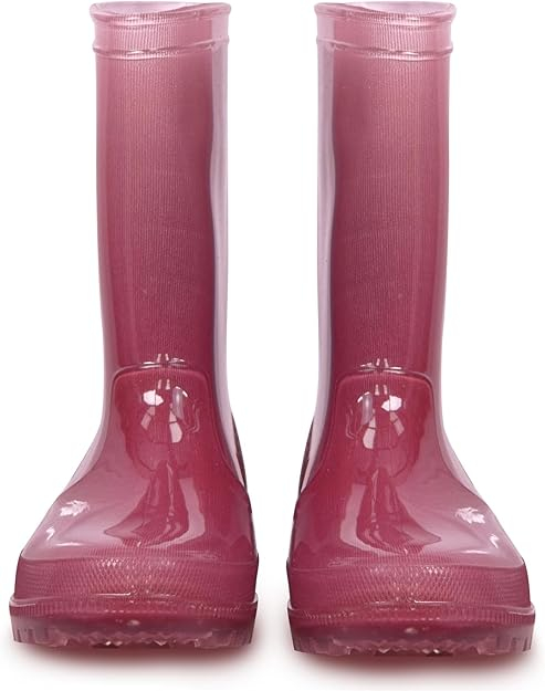 Cizme impermeabile din cauciuc pentru fete si baieti, visinii 34 [2]