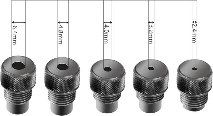 Cleste pentru nituri 5 duse interschimbabile 2.4 | 3.2 | 4,0 | 4,8 | 6,4 mm [8]