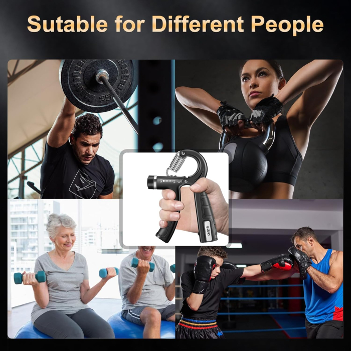 Extensoare pentru forta de strangere a mainii 10-130lbs, negru, 1 bucata [7]